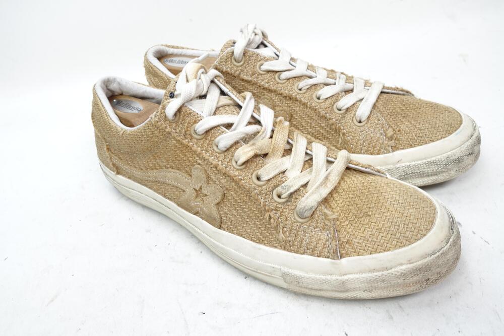 Converse X Golf Le Fleur One Star Shoes Mens Size 13 Beige Burlap 163169C